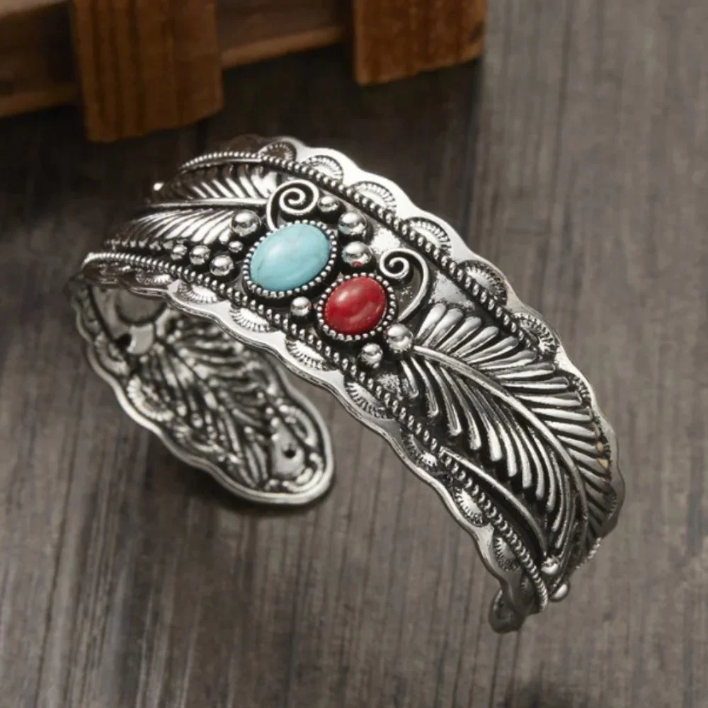 Brand New Takahashi Goro's Handmade Silver Feather Cuff Bracelet Bangle